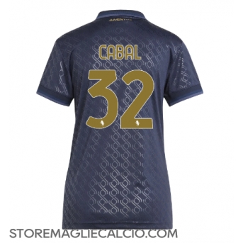 Juventus Juan Cabal #32 Maglia Gara Terza Repliche 2024-25 Donna Maniche Corte